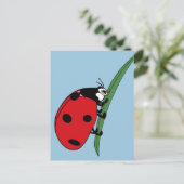 Thirsty Ladybug Briefkaart (Staand voorkant)