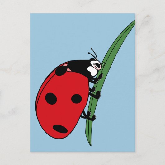 Thirsty Ladybug Briefkaart (Voorkant)