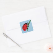 Thirsty Ladybug Vierkante Sticker (Envelop)