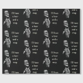 Thirsty Skeleton Cadeaupapier (Vlak)