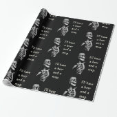 Thirsty Skeleton Cadeaupapier (Uitgerold)
