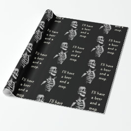 Thirsty Skeleton Cadeaupapier