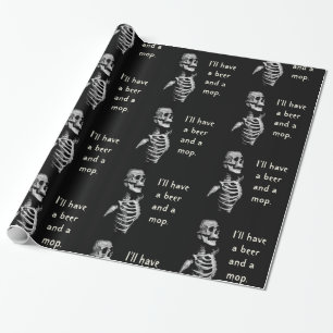 Thirsty Skeleton Cadeaupapier