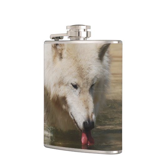 Thirsty Wolf Heupfles (Links)