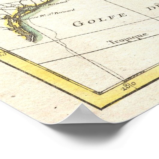 Thirteen Colonies Vintage Map (1776) Poster (Hoek)