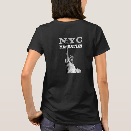 Thirts dubbelzijdig vrijheidsbeeld voor vrouwen t-shirt (Achterkant)