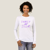 Thirty AF Grappig 30ste Verjaardag Paarse Tri-Blend Shirt (Voorkant)