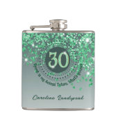 Thirty & Green Glitter & Drink offerte Heupfles (Voorkant)