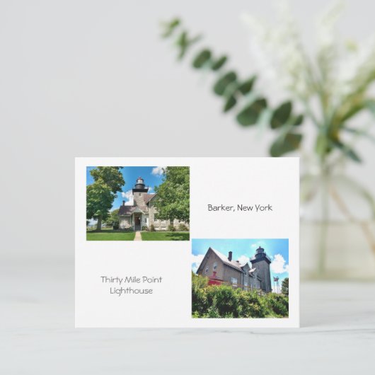 Thirty Mile Point Lighthouse 2 Briefkaart (Staand voorkant)