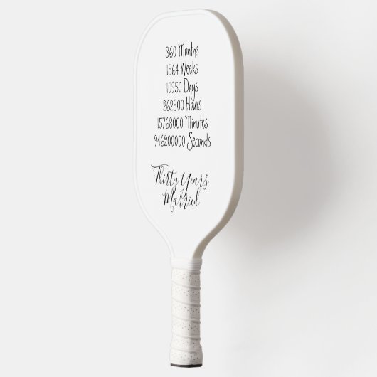 Thirty years Anniversary 30th wedding fun game Pickleball Paddle (Links)