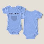 This adorable blue clothe is perfect for your baby (Ontwerp Voorkant & Achterkant)