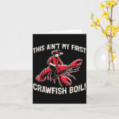 This Aint My First Crawfish Boil Crayfish Men Wome Kaart (Gele Bloem)