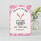 this aint my first rodeo. 2nd birthday invitation kaart (Staand voorkant)