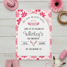 this aint my first rodeo. 2nd birthday invitation kaart