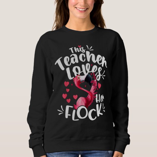 This Assistant Principal Loves Her Flock Flamingo  Trui (Voorkant)