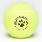 This Ball Belongs To Personalized Dog Tennisballen (Achterkant)