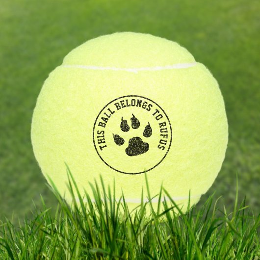 This Ball Belongs To Personalized Dog Tennisballen