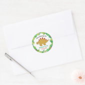 This belong to stegosaurus 3rd grade school ronde sticker (Envelop)