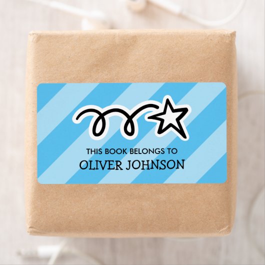 This book belongs to kids book labels with star (Insitu)