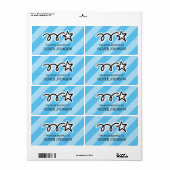 This book belongs to kids book labels with star (Full Sheet)