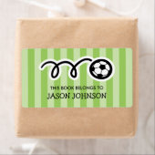 This book belongs to kids soccer bookplate labs etiket (Insitu)