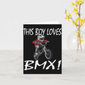 This Boy Loves Bmx, Kids Bmx Kaart (Gele Bloem)
