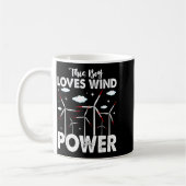 This Boy Loves Wind Wer, Windmill Turbine Technici Koffiemok (Links)