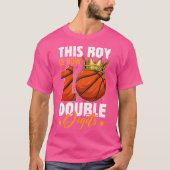 This Boy Now 10 Double Digits Basketball 10 Years  T-shirt (Voorkant)