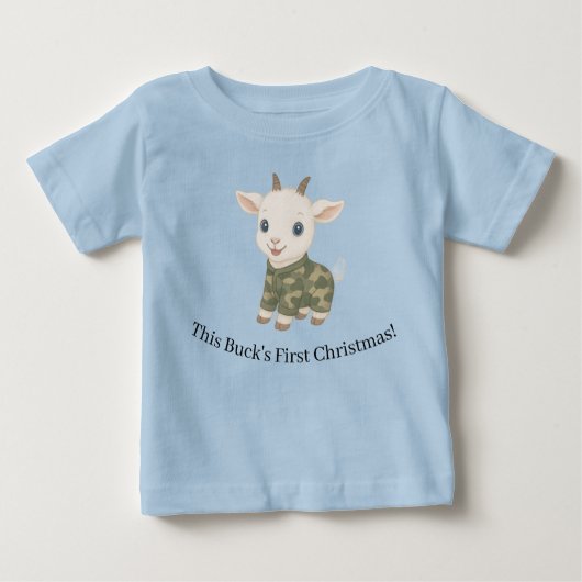 This Buck's First Christmas Toddler T-Shirt (Voorkant)