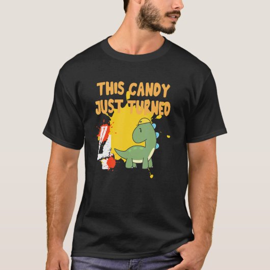 This Candy Just Turned 4 Apparel T-shirt (Voorkant)