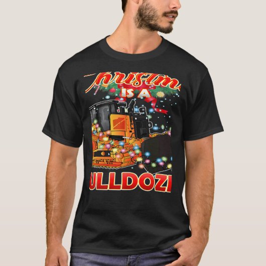 This Christmas All I Want is a Bulldozer Xmas T-shirt (Voorkant)