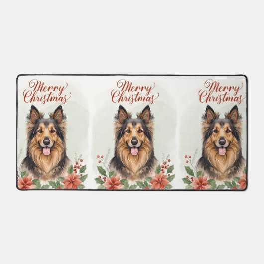 This christmas desk mat brightens festive Desk mat (Voorkant)