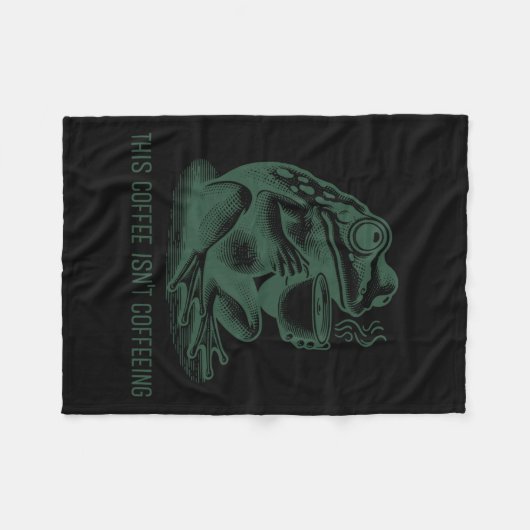 This Coffee Isn't Coffeeing Funny Cafeine Addictio Fleece Deken (Voorkant (Horizontaal))