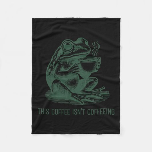 This Coffee Isn't Coffeeing Funny Cafeine Addictio Fleece Deken (Voorkant)