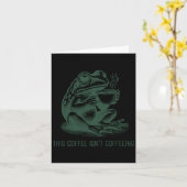 This Coffee Isn't Coffeeing Funny Cafeine Addictio Kaart (Gele Bloem)