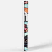 This cute iPhone case features playful ninja cats (Achterkant / Rechts)