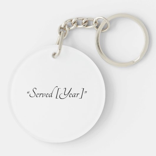 This Dad is a Veteran Keychain – Heartfelt Gift (Achterkant)