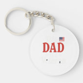 This Dad is a Veteran Keychain – Heartfelt Gift (Voorkant)
