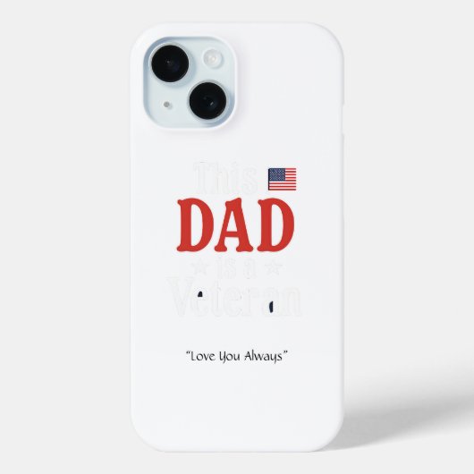 This Dad is a Veteran Phone Case – Cool Dad Gift (Achterkant)