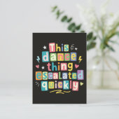 This dance thing escalated quickly briefkaart (Staand voorkant)