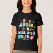This dance thing escalated quickly Tri-Blend shirt (Voorkant)
