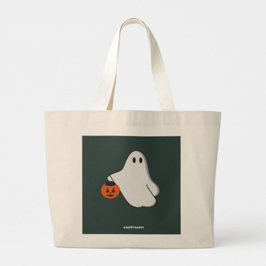 This design is perfect for Halloween lovers Grote Tote Bag (Achterkant)
