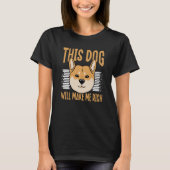 This Dog will Make You Rich Cryptocurrency Crypto T-shirt (Voorkant)