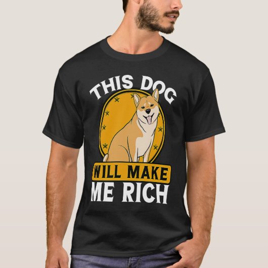 This Dog will Make You Rich Cryptocurrency Crypto T-shirt (Voorkant)