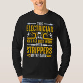 This Electrician Does Her Best Work  Women Electri T-shirt (Voorkant)