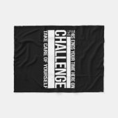 This Ends Your Time Here On The Challenge Take Car Fleece Deken (Voorkant (Horizontaal))