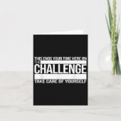 This Ends Your Time Here On The Challenge Take Car Kaart (Voorkant)