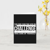 This Ends Your Time Here On The Challenge Take Car Kaart (Gele Bloem)