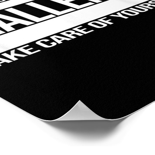 This Ends Your Time Here On The Challenge Take Car Poster (Hoek)