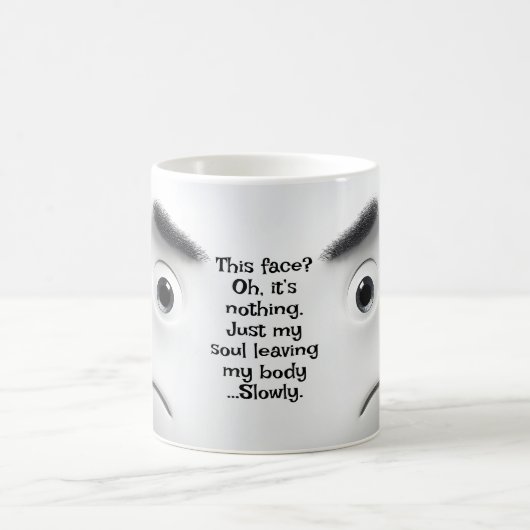 This Face? Add Name Message, Expressive Face  Koffiemok (Center)